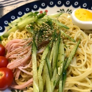 糖質抑えたハーフ＆ハーフ冷やし中華